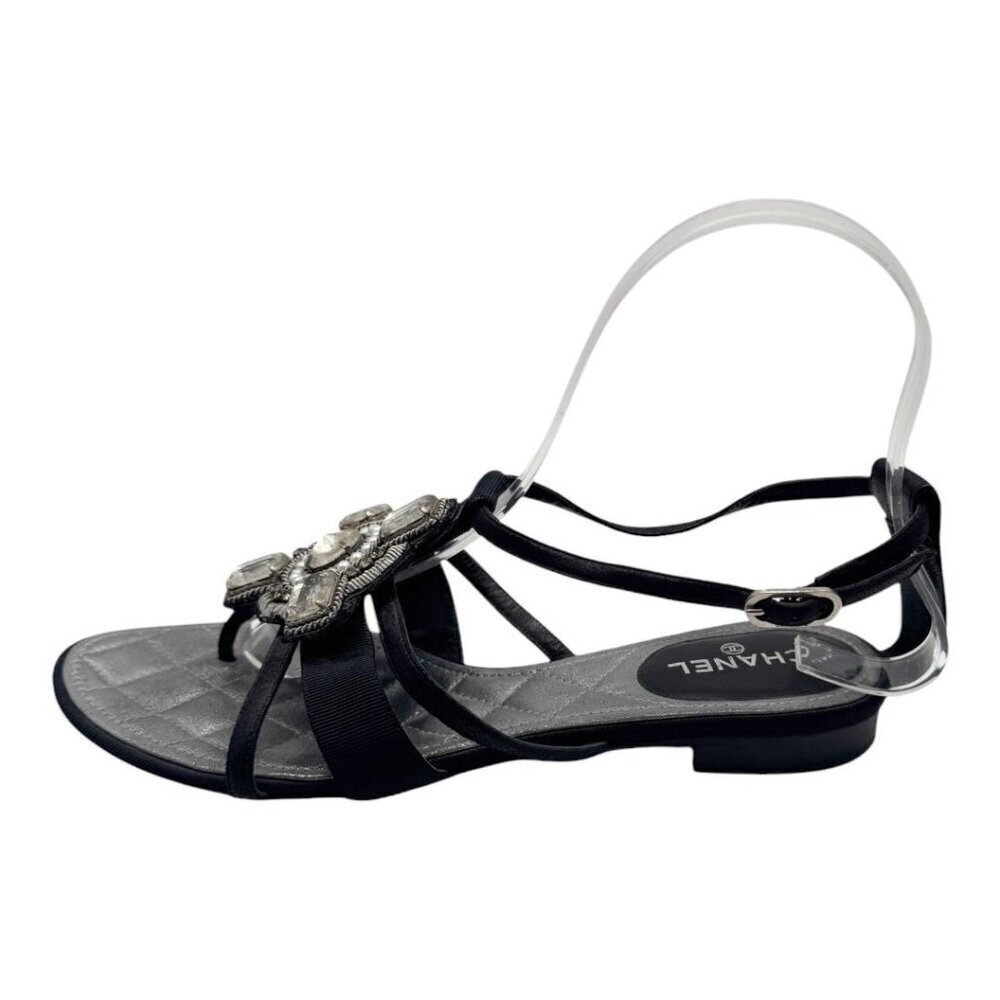 Chanel SS2006 Karl Lagerfeld Sandals T-Strap Byzantine Cross EU 37.5 - Picture 5 of 9